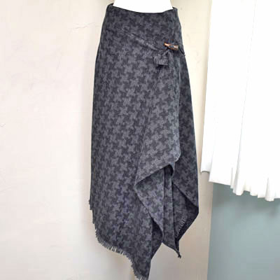 30%バーゲンプライス!FORME d'expression/フォルム デ エクスプレッション " BLANKET SKIRT - WITH TOGGLE" / ブランケットスカート【DK039T LCTB】【WOMEN'S】|Garde-Robe