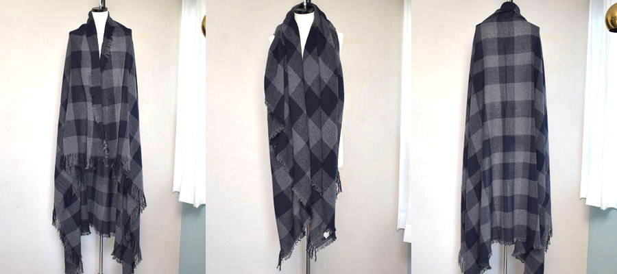 forme d'expression / フォルム デ エクスプレッション " DAME SCARF " / ブロックチェックスカーフ 【HX094 JAAN】【MEN'S / WOMEN'S】|Garde-Robe