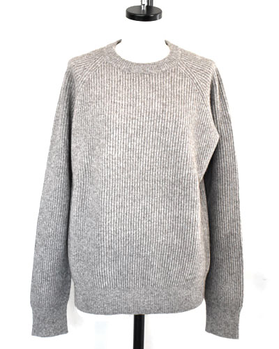 Cristaseya YAKWOOL RIBBED RAGLAN SWEATER-