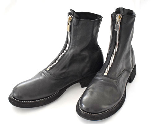 GUIDI グイディ \u003cBR\u003eFRONT ZIP ARMY BOOT SOLE LEATER\u003cBR\u003eフロントジップアーミーブーツ\