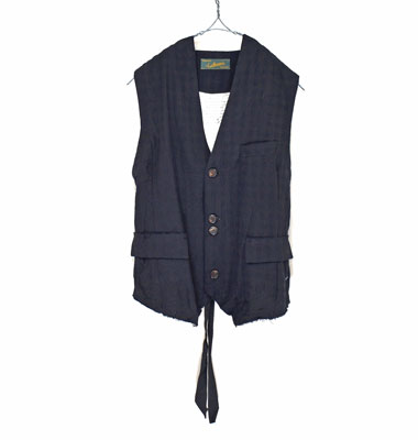 Aleksandr Manamis アレクサンダーマナミ \u003cBR\u003eFLIP COLLAR WAISTCOAT / フリップカラージレ【2251384】