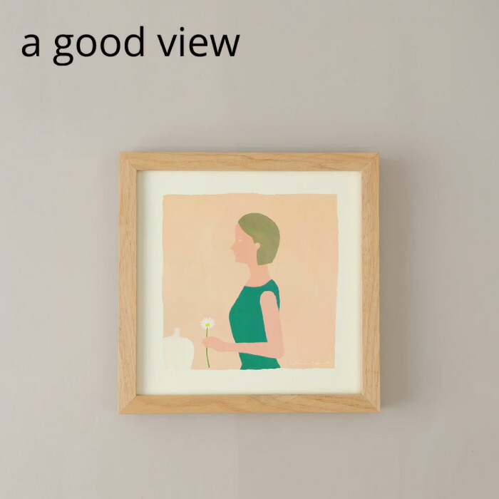 楽天市場】a good view フレーム ナチュラル 20×20cm/30×30cm ポスター 