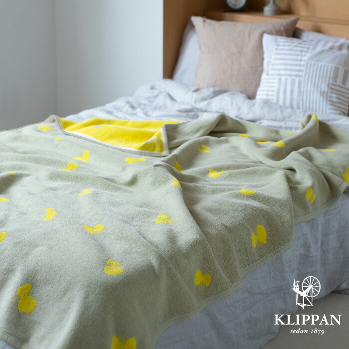 楽天市場】KLIPPAN クリッパン コットン シングルブランケット CHOUCHO