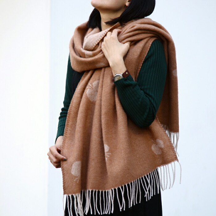 KLIPPAN クリッパン ストール CHOUCHO テラコッタ W65×L200cm Mina