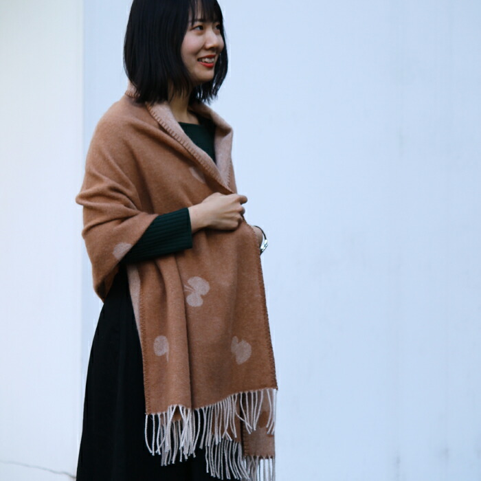 KLIPPAN クリッパン ストール CHOUCHO テラコッタ W65×L200cm Mina