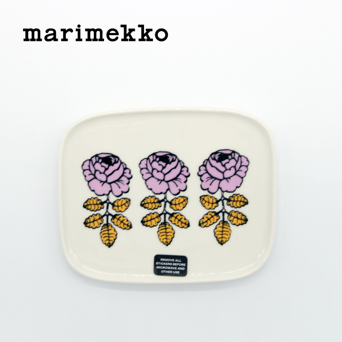 楽天市場】marimekko / マリメッコ Tiiliskivi ミニプレート ホワイト