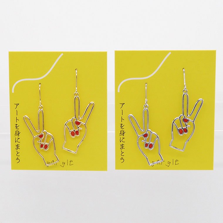 【楽天市場】ピースサイン ピアス：gargle（ガーグル）：【公式】gargle online ガーグル