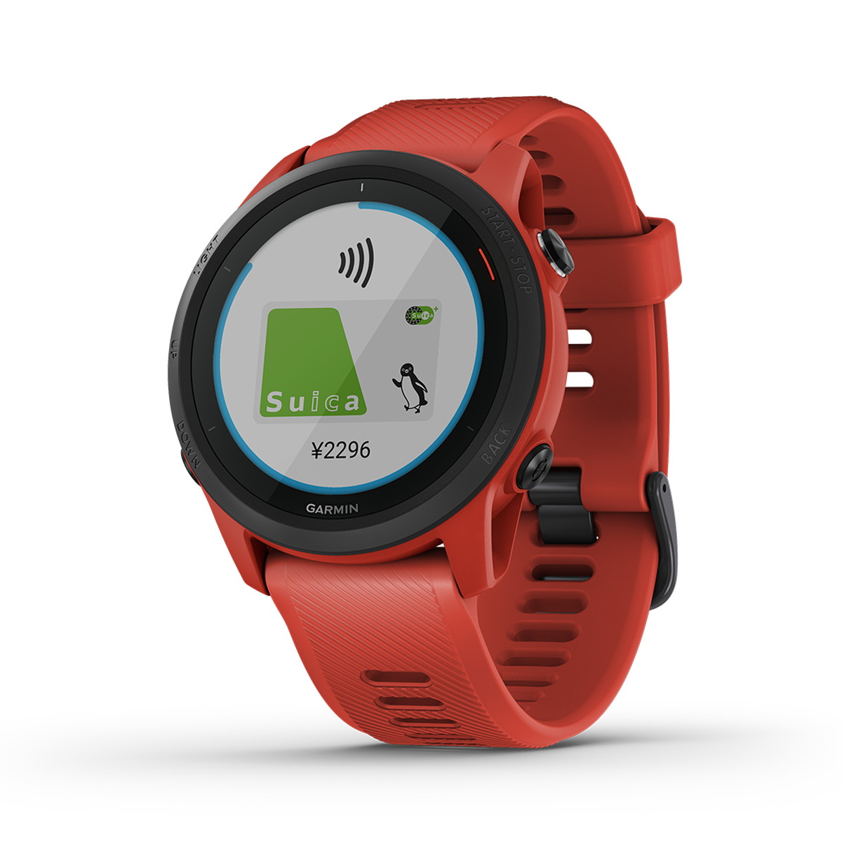 ForeAthlete 745 Magma Red Suica対応 スマートウォッチ ランニングウォッチ GPSウォッチ トレーニング 腕時計 デジタル Garmin ガーミン 血中酸素トラッキング対応