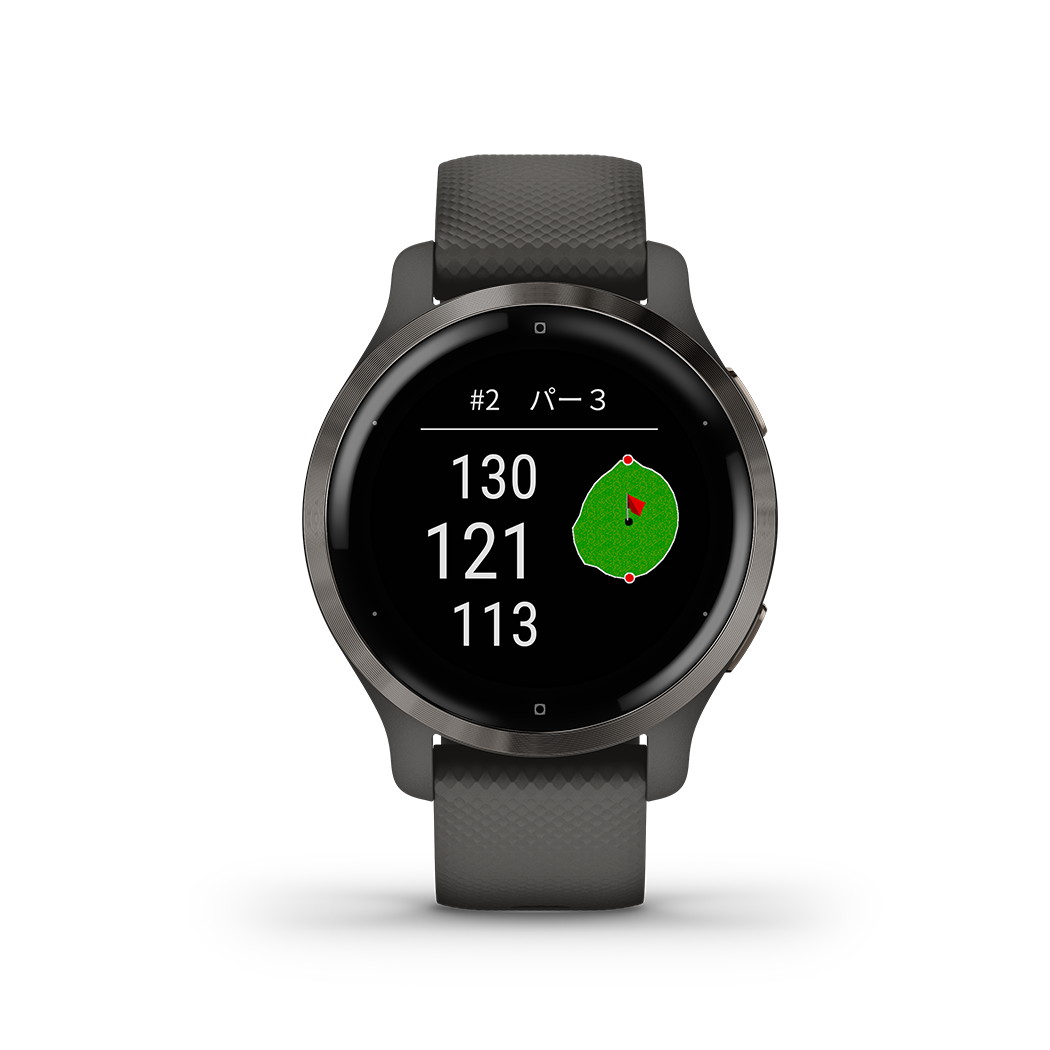 GARMIN スマートウォッチ GPS 血中酸素トラッキング対応 Venu Graphite