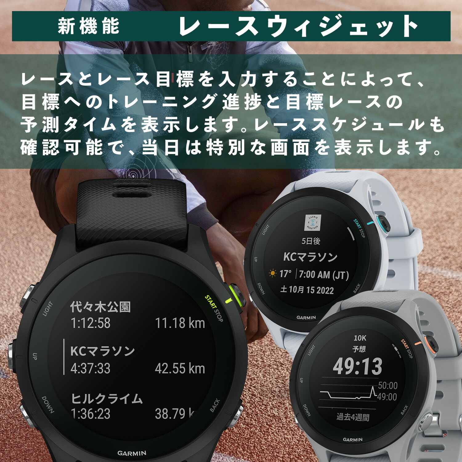 GARMIN（ガーミン）Forerunner 255 Music ランニングウォッチ Black