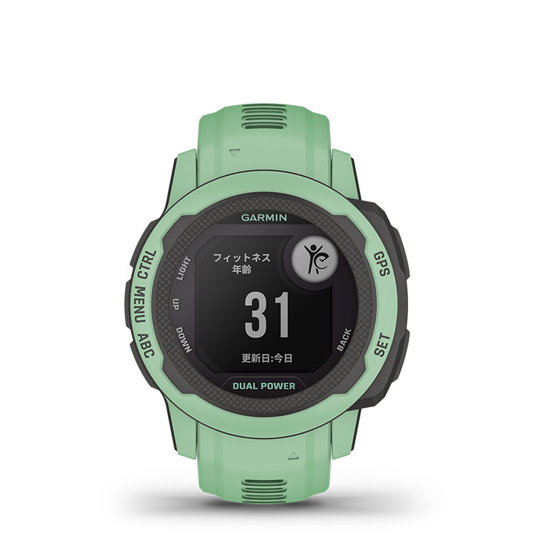 ソーラー充電モデル GARMIN(ガーミン) Instinct GPS 2S Dual Suica対応