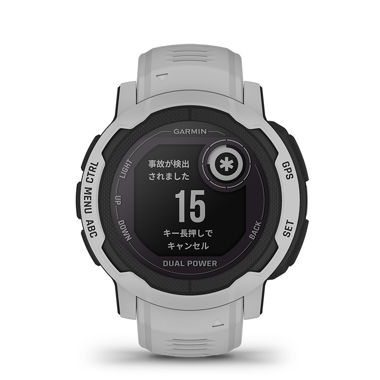 ソーラー充電モデル GARMIN(ガーミン) Instinct Dual Power Mist Gray