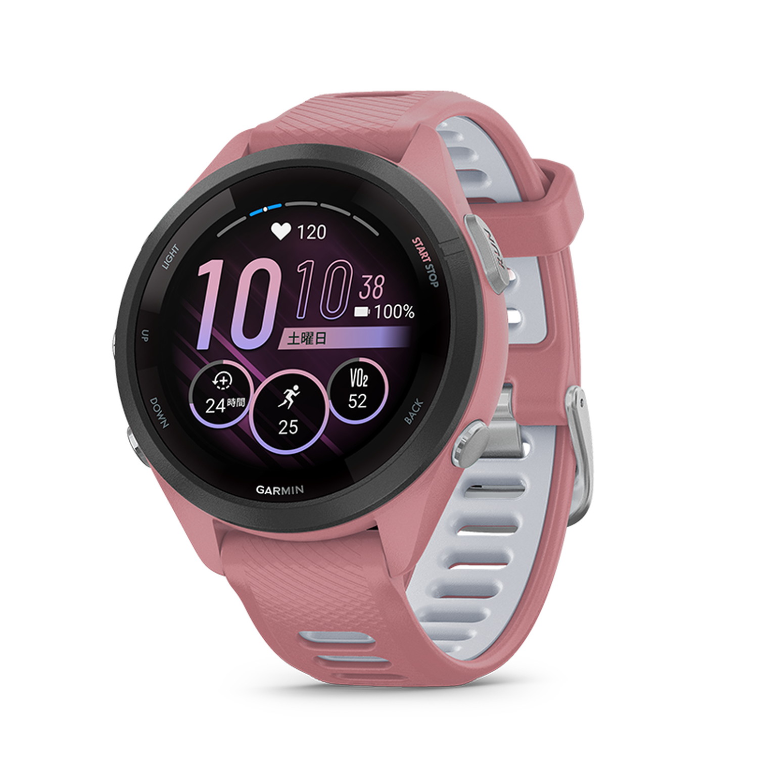 【楽天市場】【10%OFFクーポン対象】ガーミン（GARMIN）GPSランニングウォッチ Forerunner 265S Music Pink