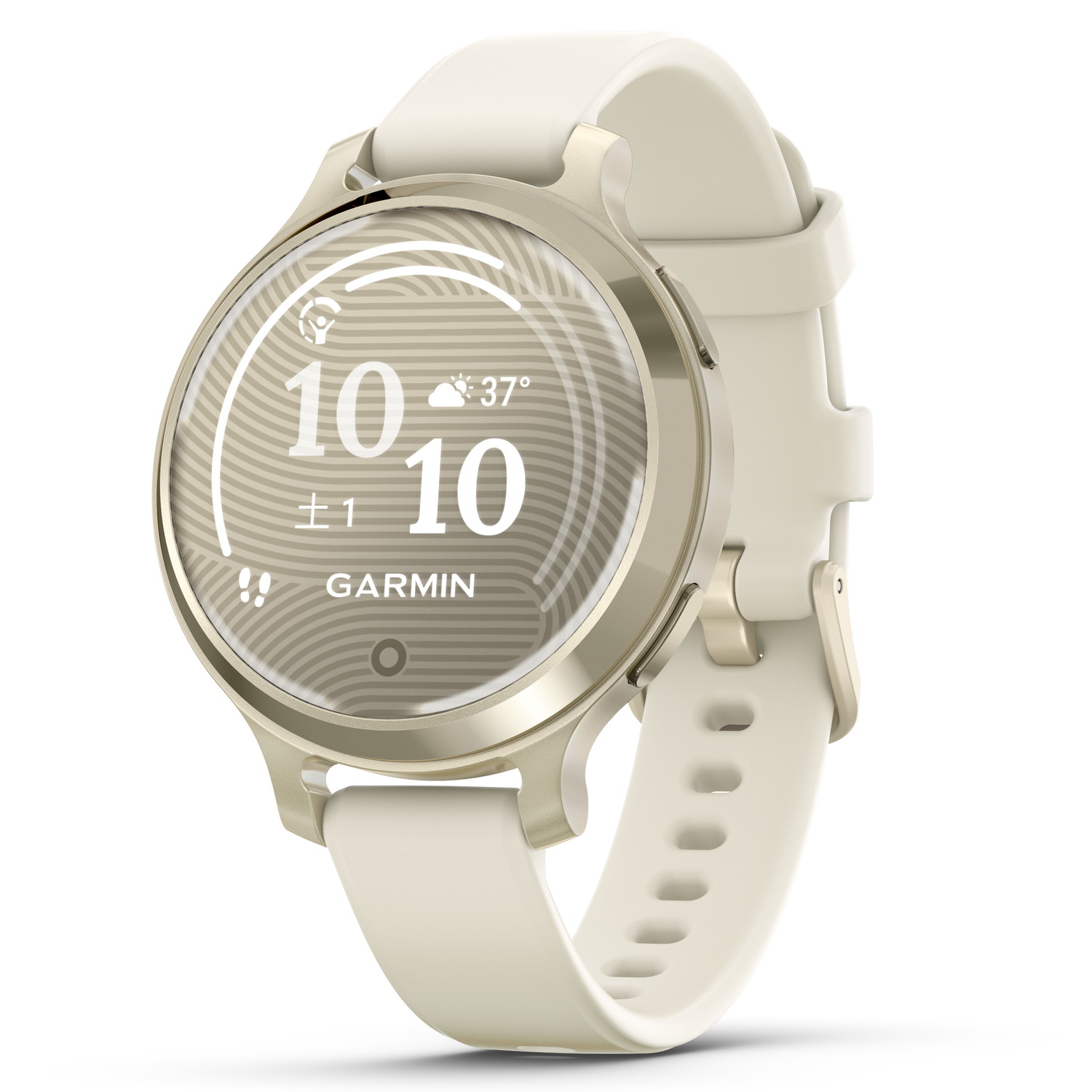 ガーミン(GARMIN) Lily 2 Active Lunar Gold/Bone [フル充電で9日間稼働/GPS内蔵/Suica対応/睡眠分析/スマートフォンと接続で電話、メール、LINEを通知/生理・妊娠トラッキング] 【日本正規品】