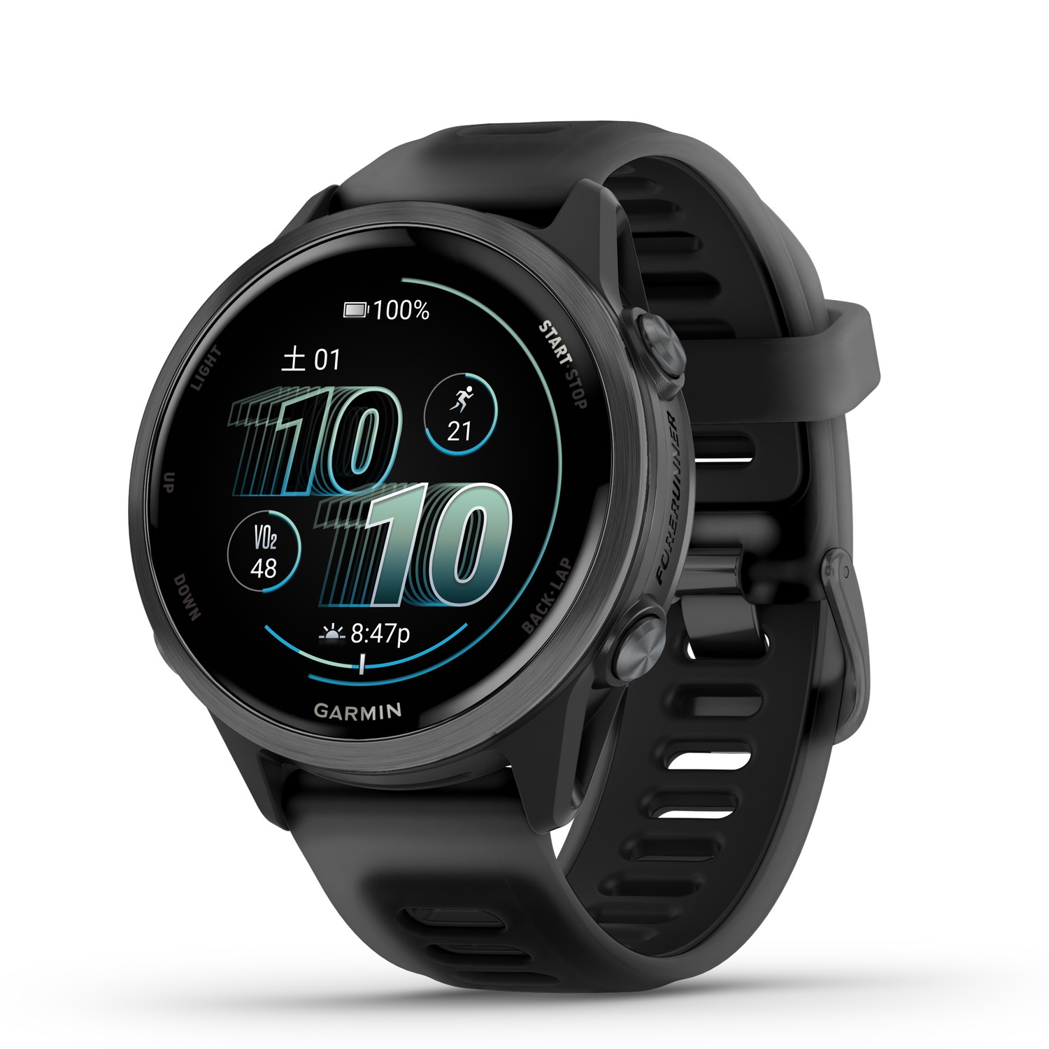 ウォーキング・ランニングウェア GarminForerunner265 BLACK ガーミン GARMIN Forerunner 265 Music Black フォアランナー