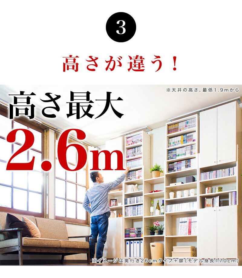 【楽天市場】【正規品】 送料無料 本棚 オシャレ ラック 幅45cm 奥行19cm オープンラック スリム 薄型 壁面 収納 耐震 壁面収納