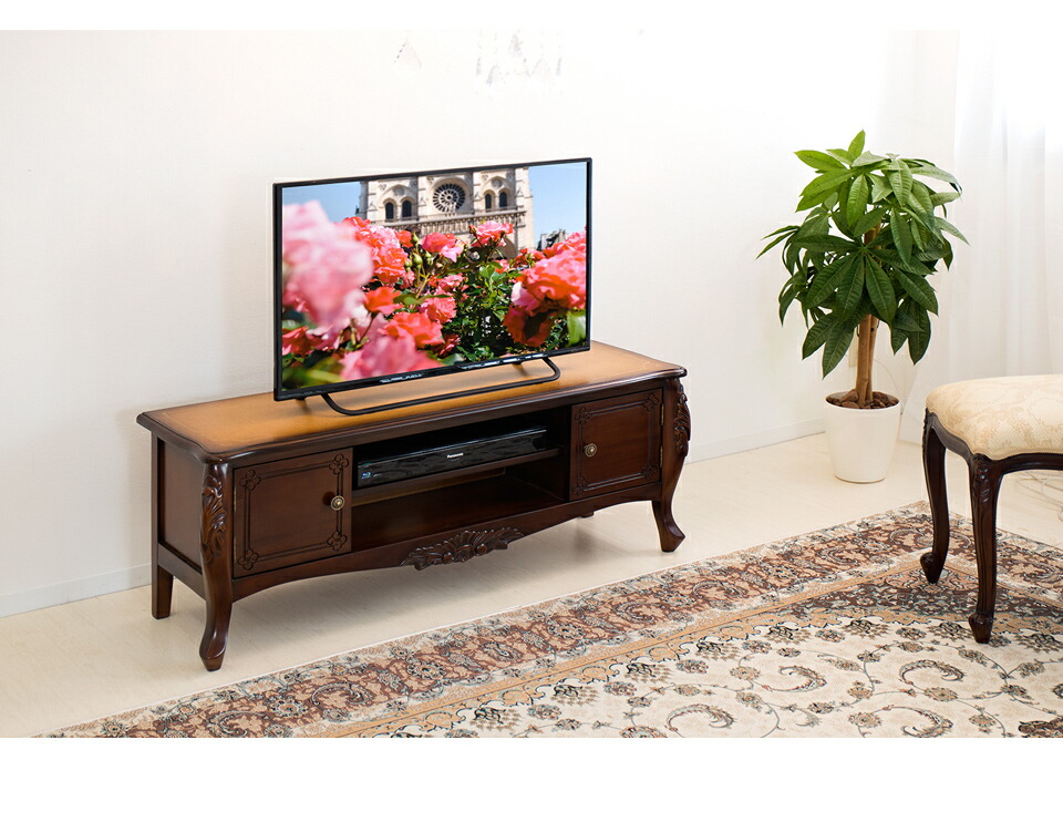 テレビ台 猫脚 アンティーク 幅110cm ブラウン 木製 テレビボード 完成品 ローボード ルーター モデム収納 おしゃれ テレビ台 Wifi オーディオ収納 茶 猫足 おしゃれ エレガント 天然木 北欧 アンティーク調 送料無料 組立不要 Butlerchimneys Com
