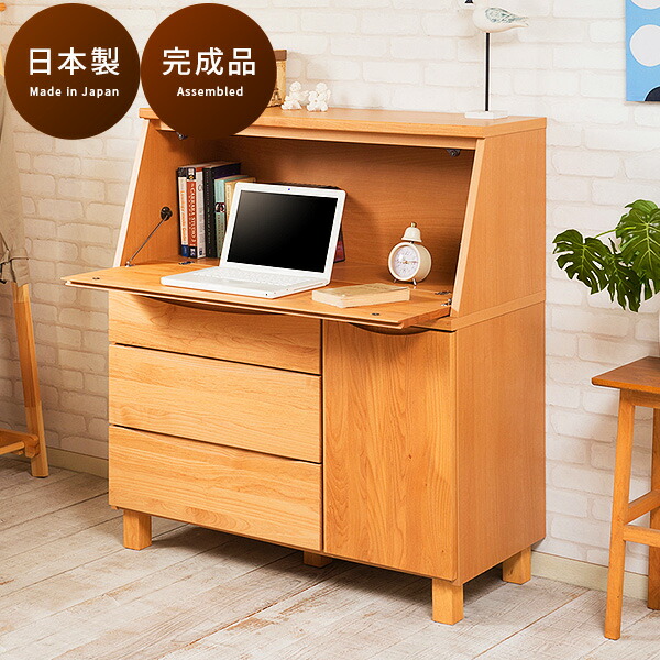 最大限度3000円OFFクーポン券別れ別れ中 06/09(火)00:00～ ライティングビューロー 書室学習机 幅100糎 木製 成し遂げる品 赤銅色 日本製 収納家具 納める 北欧 アンティーク風 自然的 今めかしい 導線 吊りひも穴 ルータ納める 肌理/通信販売/貨物輸送無料 精神的な統合不必要