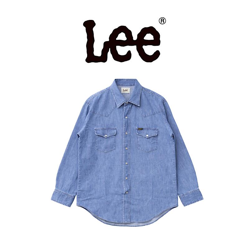 【 Lee / LM7234-497 】【 ロバート・エドワード・リー / Dungarees ダンガリーズ ウエスタン ジーンズプルオーバー 】 メンズ プルオーバー トップス 長袖 ジーンズ アメカジ LM7234