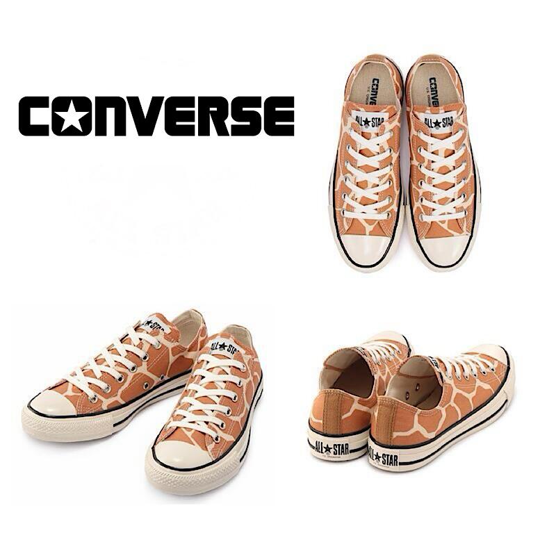 3足　ALL STAR スニーカーセット　キリン柄　家族ルック 楽天市場】300円offクーポン◇スニーカー アニマル柄 キリン
