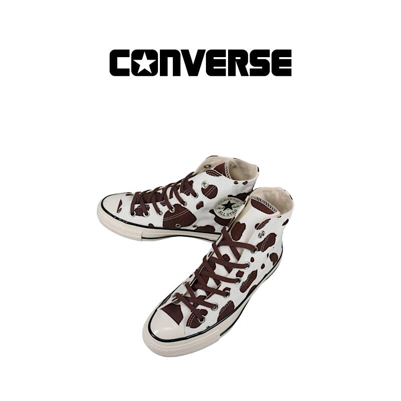 【 CONVERSE / 1SE841 】 【 コンバース / ALL STAR AGED COWSPOT HI  】メンズ  スニーカー  帆布 オールスター  シューズ 靴 オールスター エイジド カウ斑点模様 ご機嫌 毛の荒物 牛