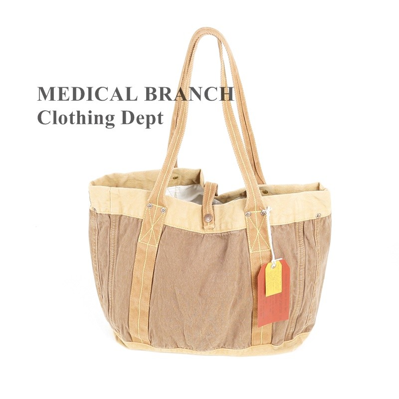 メディカルブランチ MEDICAL BRANCH Clothing Dept トートバッグ メンズ レディース ユニセックス 手持ち バッグ エコバッグ ブラウン BROWN 通勤 通学 旅行 肩掛け｜GARO1959
