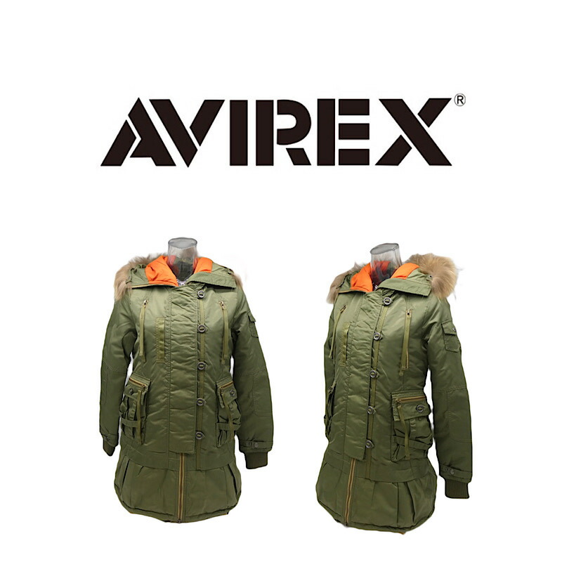 AVIREX M-65 PARKA ライナー ファー付きモッズコート カーキ＋ AVIREX｜《WEB&DEPOT限定》MSPCOPENING M-65 COAT/M-65