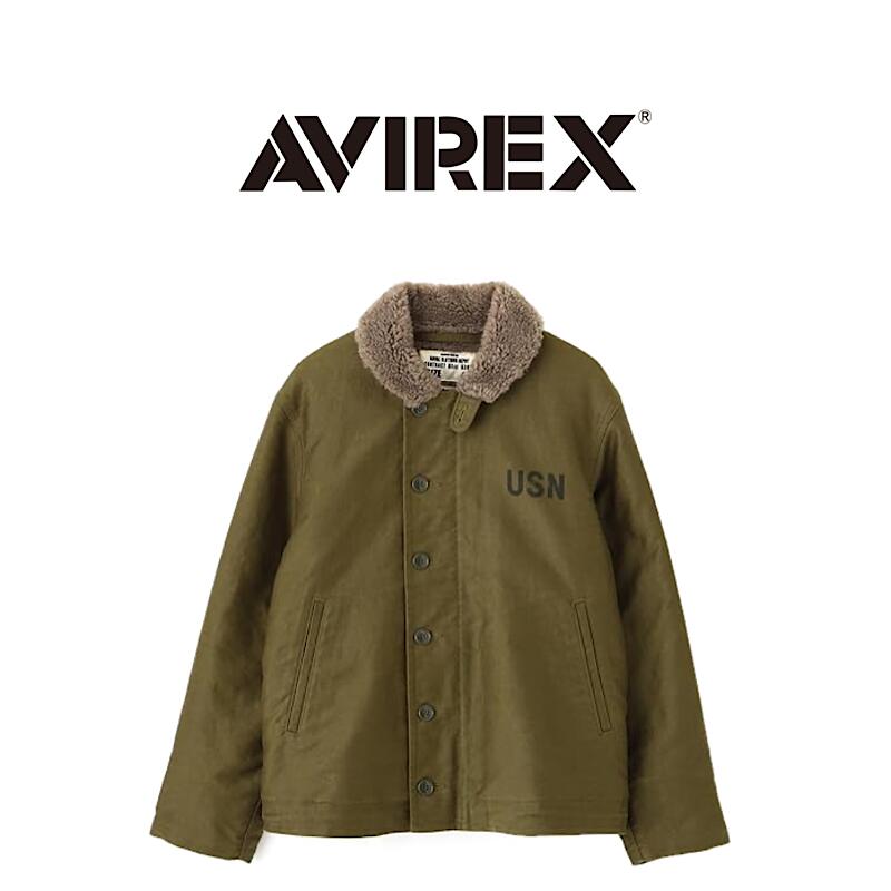 【 AVIREX / 783-3952038 】【 アビレックス / N-1 DECK JACKET 】 メンズ 上衣 N-1 甲板上衣 ヴィンテージ アメカジ ミリタリー 厚地の外套 アウター