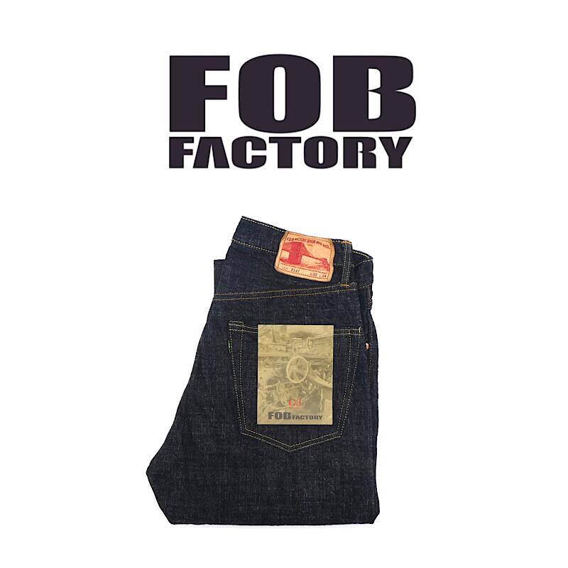 【 FOB FACTORY / F147 】【 エフオービーファクトリー / G3 SELVEDGE DENIM 5P 】  セルヴィッチ ジーンズ 5P ズボン下 デニム ジーパン メンズ 日本製