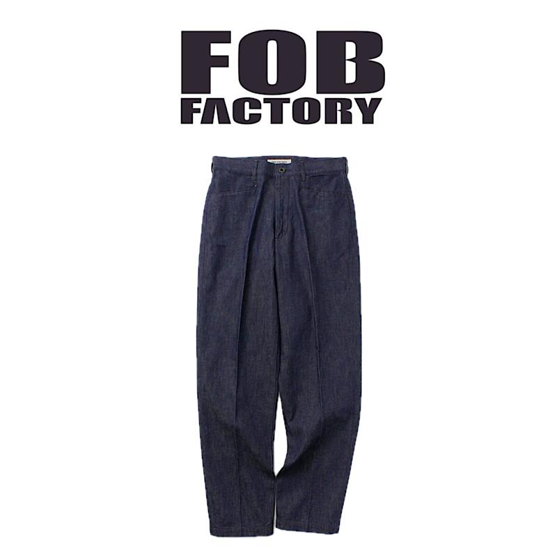 【 FOB FACTORY / F0531 】 【 エフオービーファクトリー / デニム フリスコパンツ 】 メンズ デニム テーパード ジーンズ ジーパン 日本製｜GARO1959 12,600円