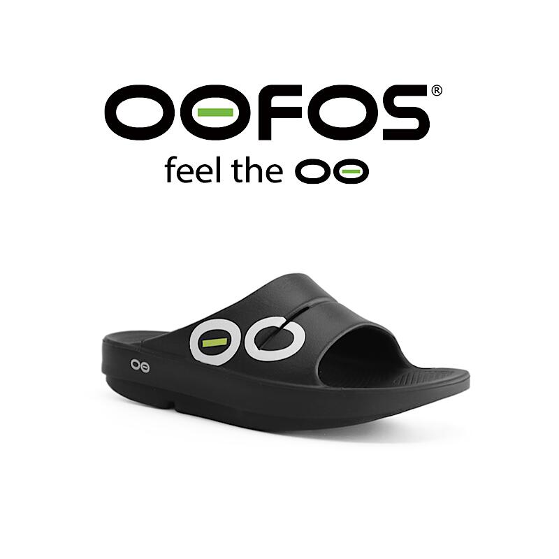 店舗良い ウーフォス OOFOS メンズ レディース サンダル OOahh Sport c-5020040 スリッパ スポーツ Black/White  黒 白 リカバリーサンダル 高級ブランド-css.edu.om