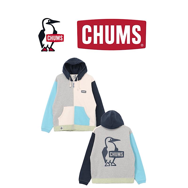 【 CHUMS / CH00-1522 】【 チャムス / Booby Logo Zip Parka 】 メンズ 流汗 調教師 上衣 ブービーロゴジップパーカー パーカー 難民キャンプ アウトドア