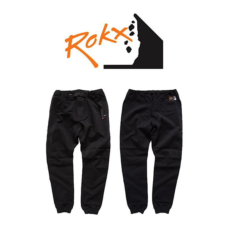 【 ROKX / RXMS231075 】【 ロックス / LIGHT TREK WOOD PANT 】 メンズ ズボン下 点火装置 トレック 白木 ズボン下  難民キャンプ アウトドア BLACK 黒いこと