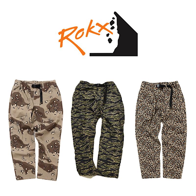 【 ROKX / RXMF251006 】【 ロックス / MG CAMOUFLAGE JAM PANT 】メンズ ズボン下 MG カモフラージュジャムパンツ 難民キャンプ アウトドア 長ズボン ボトムス