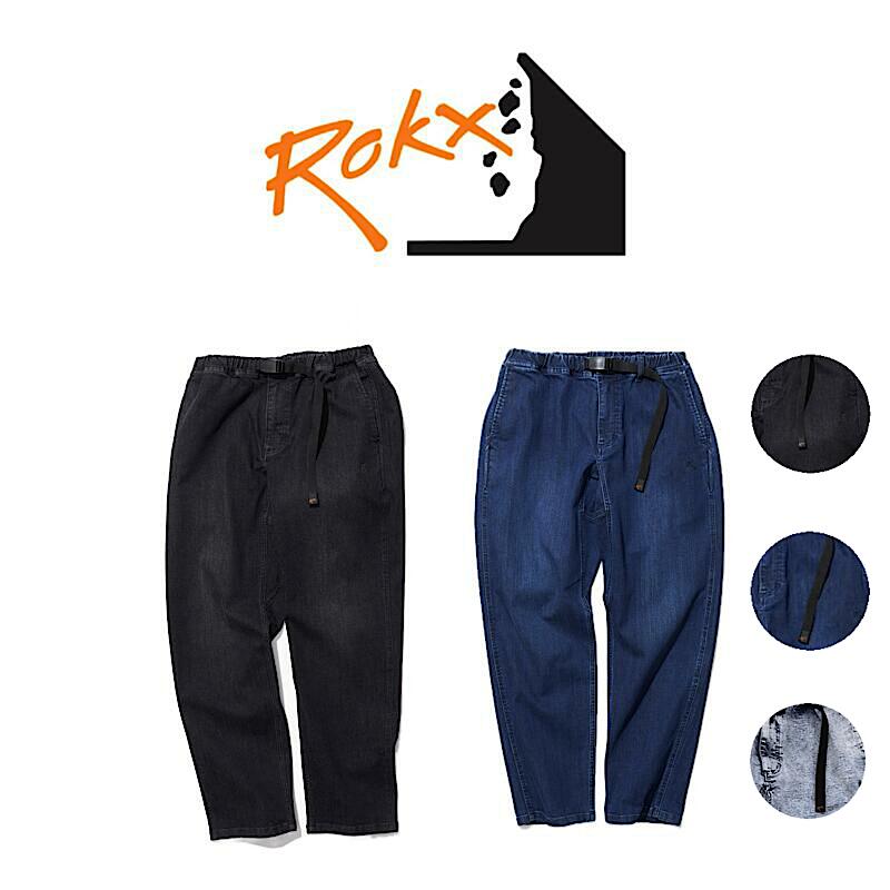 【 ROKX / RXMF241014 】【 ロックス / DENIM JAM PANT 】メンズ ズボン下 デニムジャムパンツ 難民キャンプ アウトドア 長ズボン ボトムス