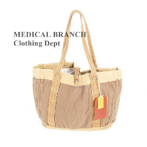 MEDICAL BRANCH Clothing Dept メディカルブランチ メンズ レディース ユニセックス トートバッグ BROWN バッグ 手持ちバッグ｜GARO1959