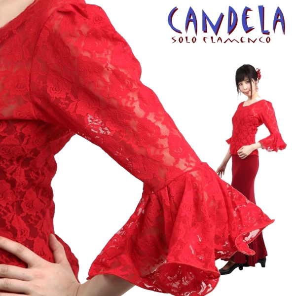 楽天市場】フラメンコ衣装 ブラウス 赤ブラウス レッド全18色