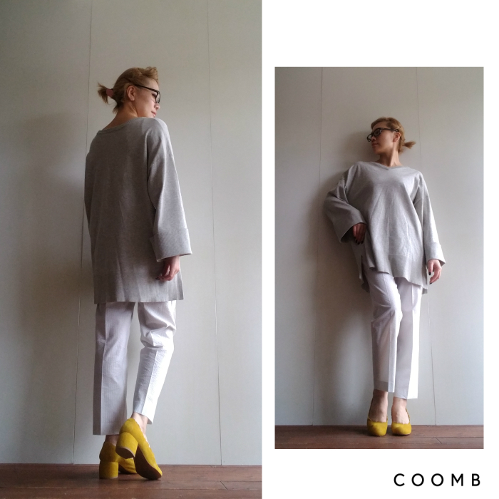 Coomb V Neck Knit クーム 幅広のお袖がかわいいトップス ゆったりめトップス コットン 大人かわいい服 大人きれい服 クーム新作 着物スリーブニット レディース 大人服 日本製 送料無料 Linumconsult Co Uk