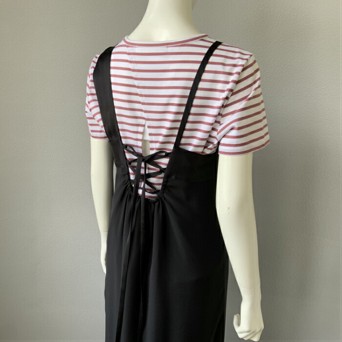 楽天市場 1 Shuhei Ogawa アシンメトリーop ブラックワンピース フレアワンピース キャミワンピ ロングワンピ 重ね着 レディース 華やか服 フェミニン 1 1パーセント服 送料無料 Garon