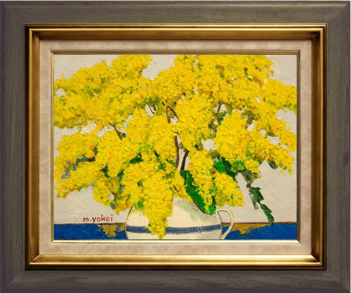 楽天市場】奥西賀男 「 パンジー 」 油絵 ・ 油彩画 F4 ( 4号