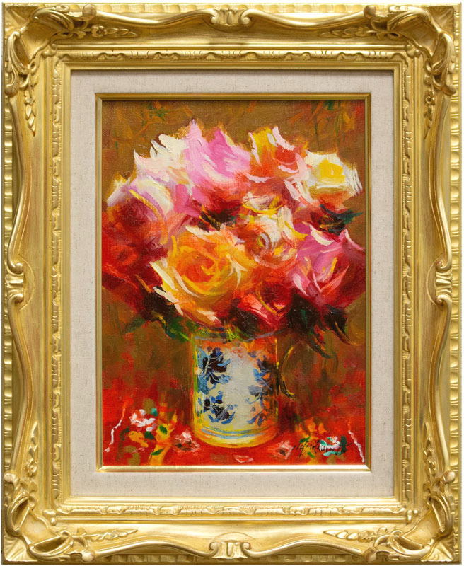 楽天市場】日野 皖 「 薔薇 」 油絵 ・ 油彩画 F4 ( 4号 楽天市場】日野 皖 「 薔薇 」 油絵 ・ 油彩画 F4 ( 4号