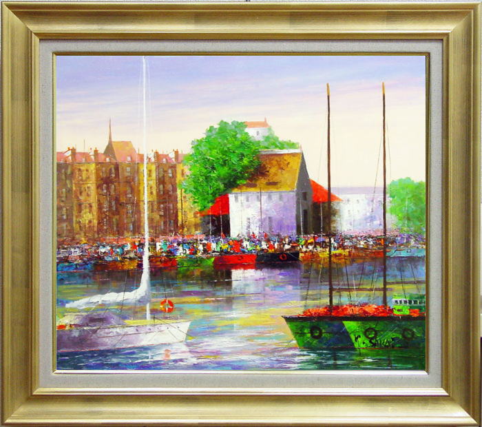 楽天市場】酒井健吉 「 オンフルール 」 油絵 油彩画 SM