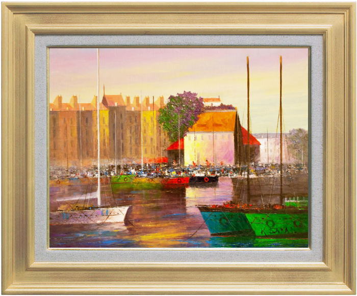 楽天市場】奥西賀男 「 パンジー 」 油絵 ・ 油彩画 F4 ( 4号 ) : 内田画廊