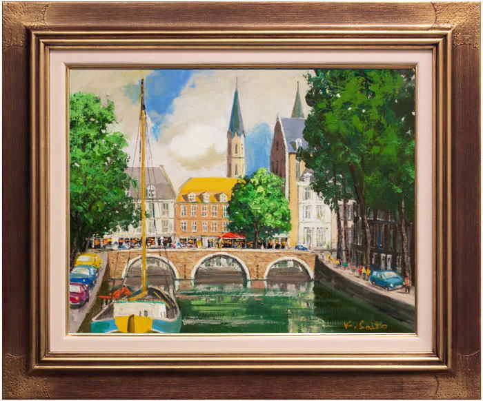 楽天市場】酒井健吉 「 ベニス 」 油絵 油彩画 F6 ( 6号