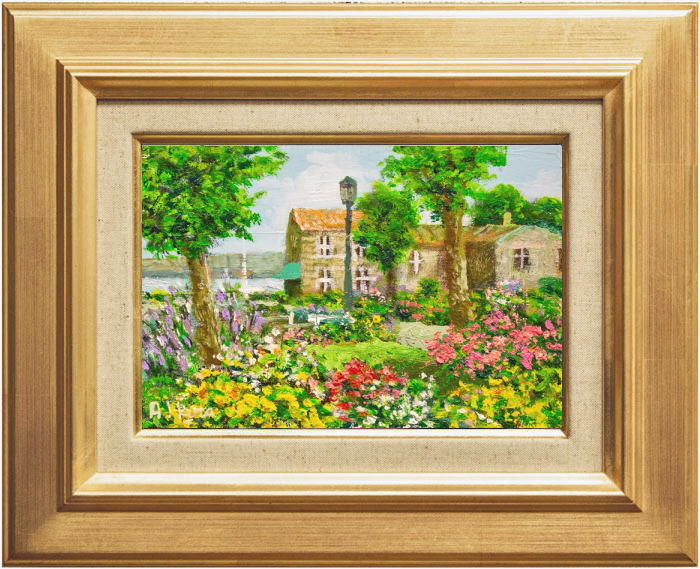 楽天市場】中島達幸 「 青い海のエーゲ海 」 油絵 ・ 油彩画 SM