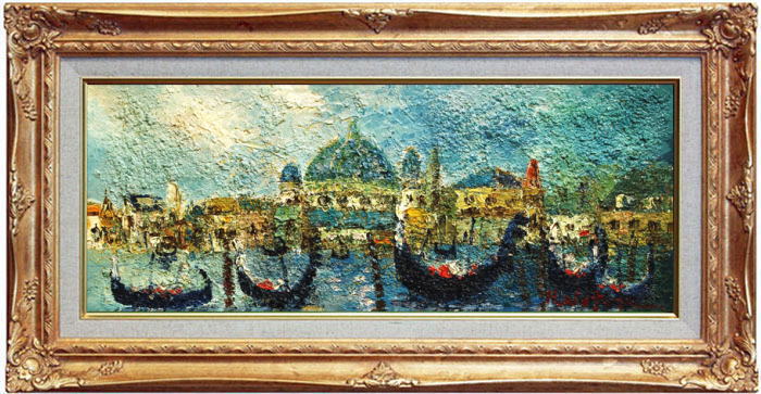 楽天市場】渡部ひでき 「 ベニス 」 油絵 ・ 油彩画 F6 ( 6号