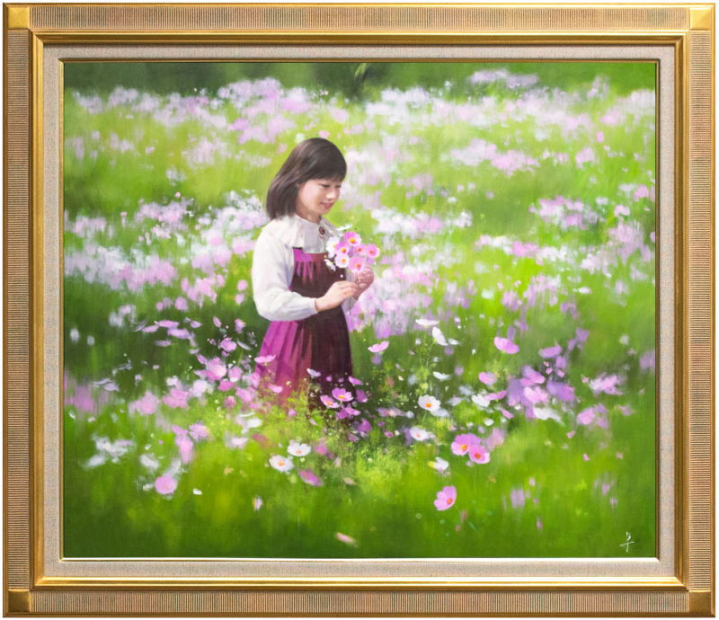 油彩画、長岡卓 Amazon.co.jp: 長岡卓『たんぽぽ(F4号)』油彩画 動物画 ねこ
