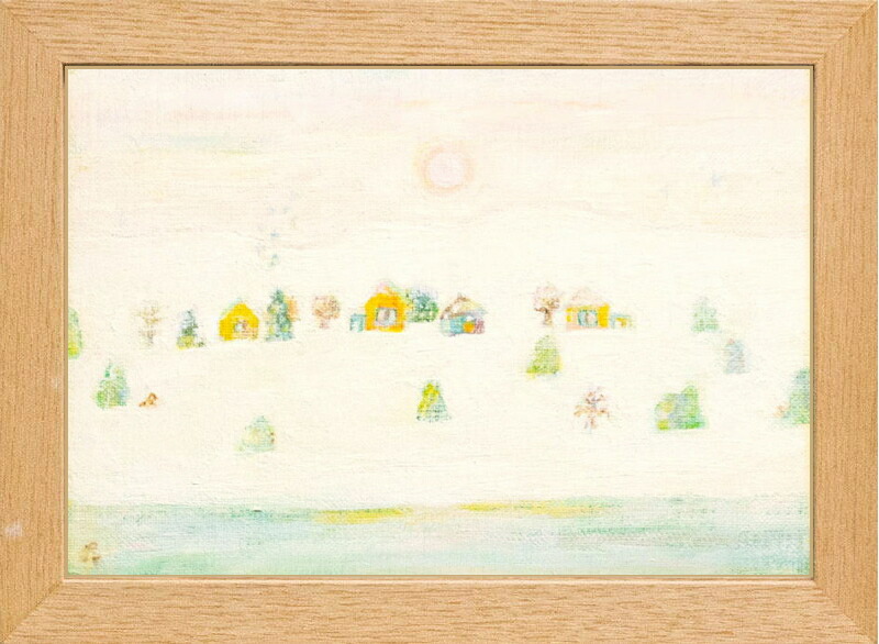 楽天市場】北川照生『奥信濃の山里』油絵・油彩画 F10(10号