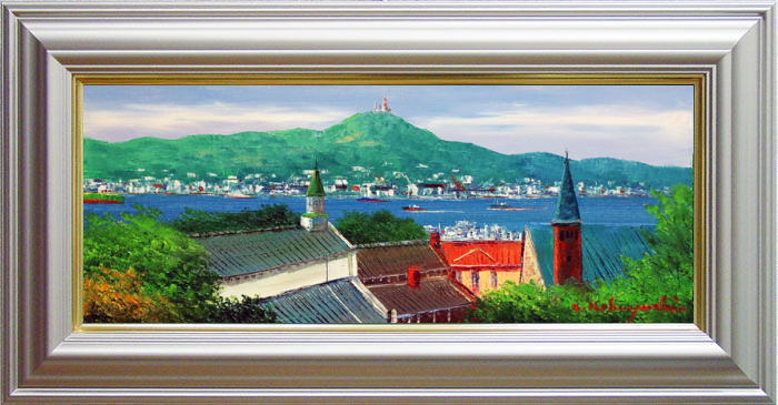 楽天市場】小林幸三 「 上高地 大正池 」 油絵 油彩画 F10 ( 10