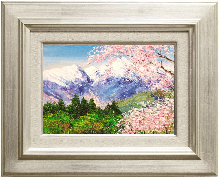 楽天市場】北川照生『安曇野の山郷』油絵・油彩画 SМ